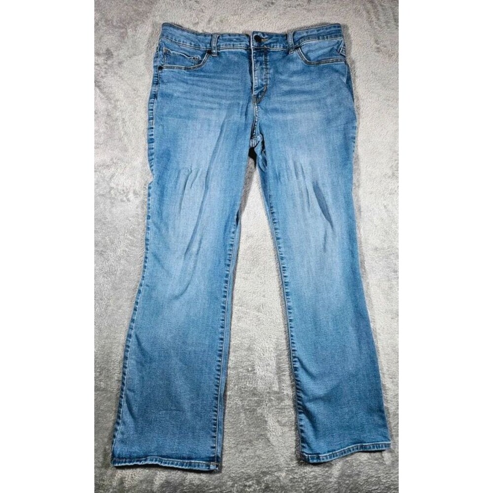 Falls Creek Women's Light Wash Bootcut Stretch Jeans Size 14